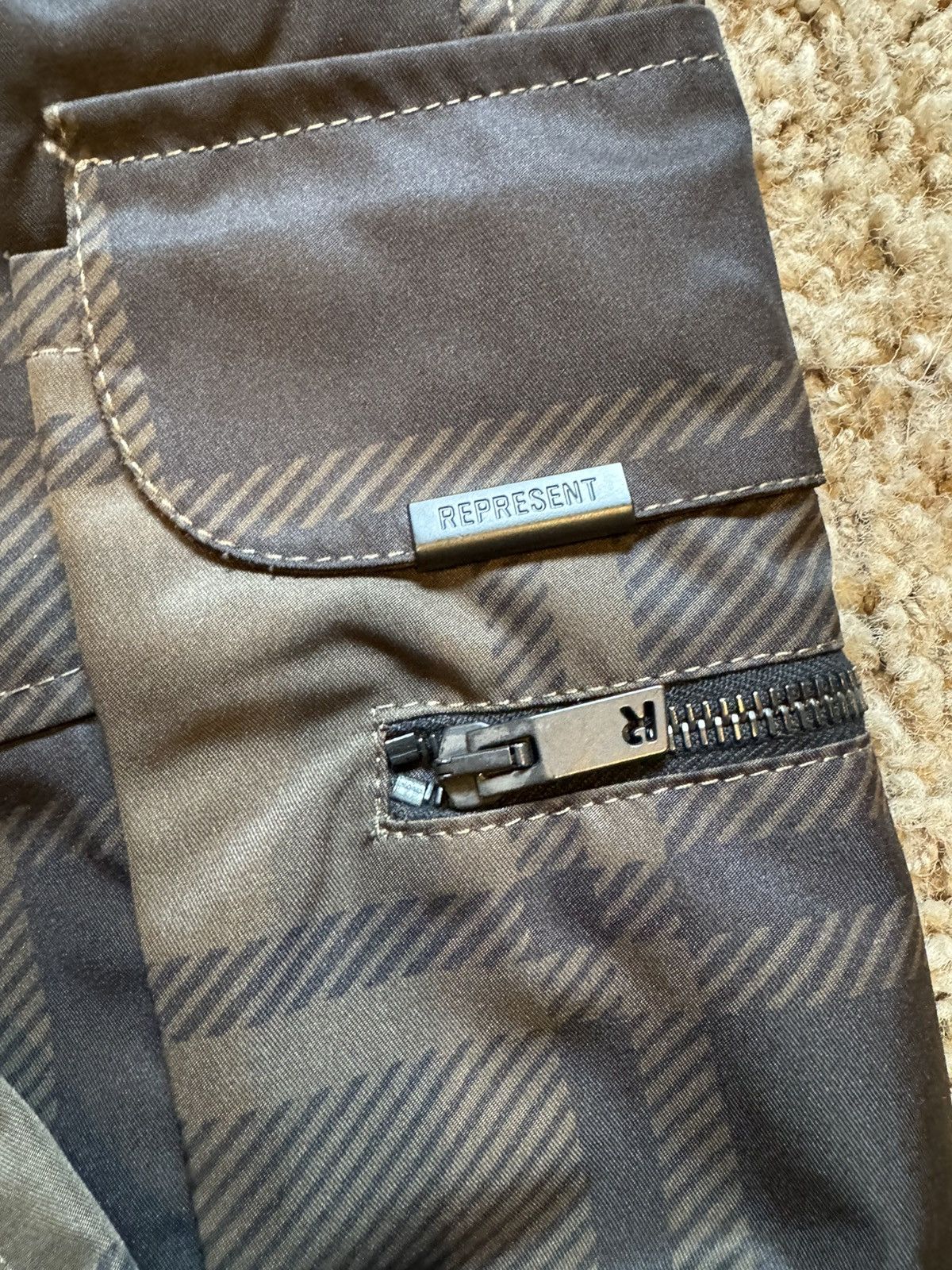 Represent Clo. Brown Check Represent Military Pants - Size S Size US 30 / EU 46 - 2 Thumbnail