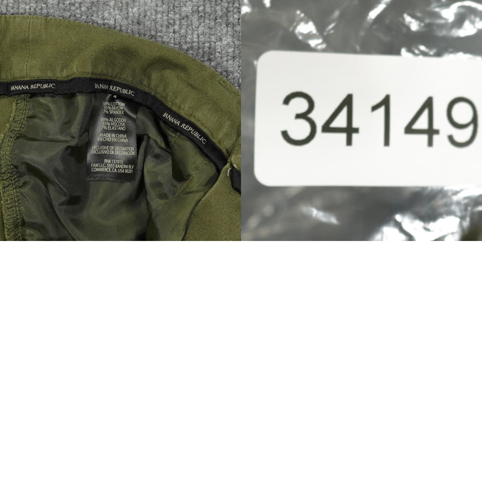 Banana Republic VINTAGE? None. Banana Republic Pants Womens 4 Olive Green Stretch Chino Ankle Cropped Casual Size 27" / US 4 / IT 40 - 8 Thumbnail