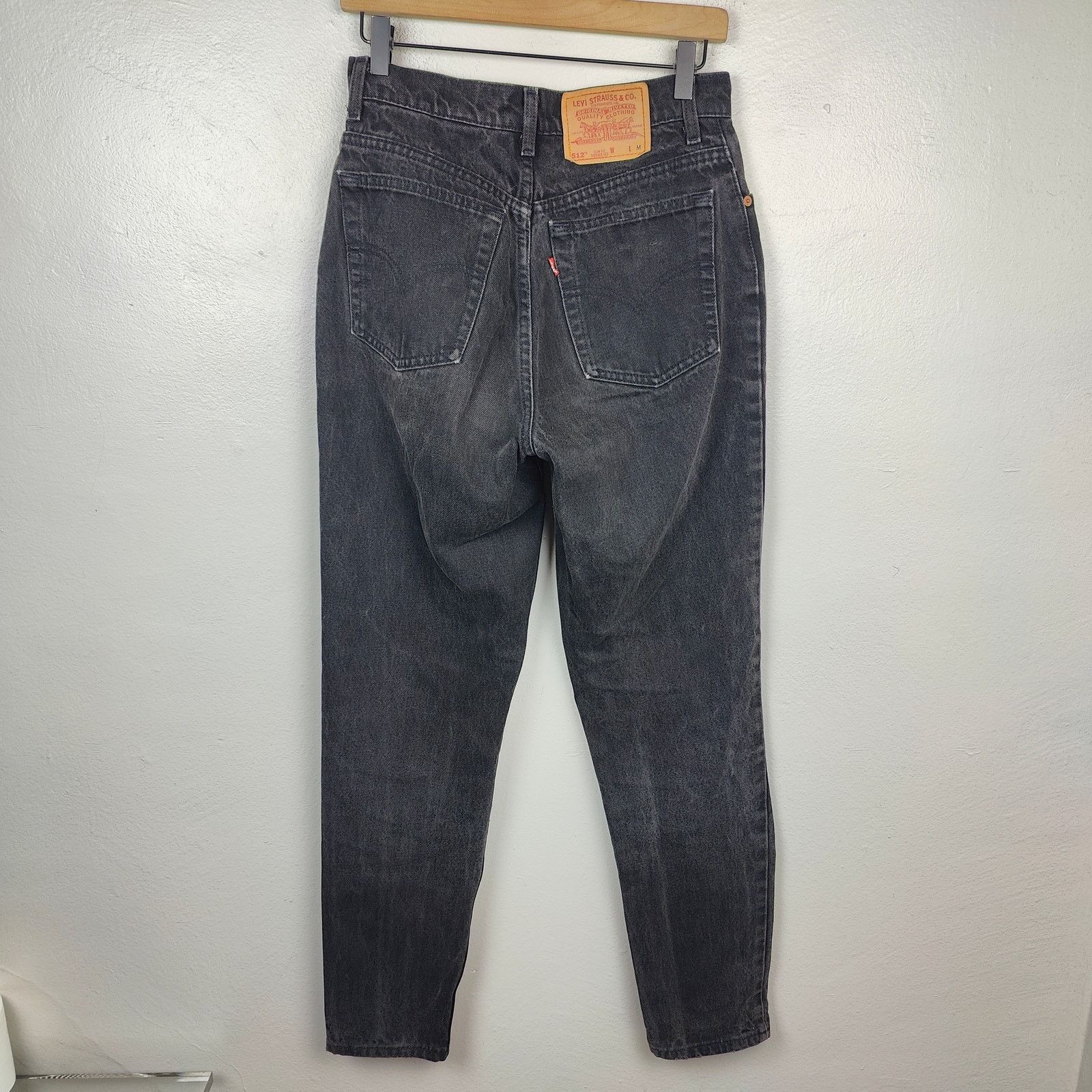 Levi's Vintage 90s Levi's 512 Jeans Womens 28 Black Wash Slim Fit Size US 28 / EU 44 - 4 Thumbnail
