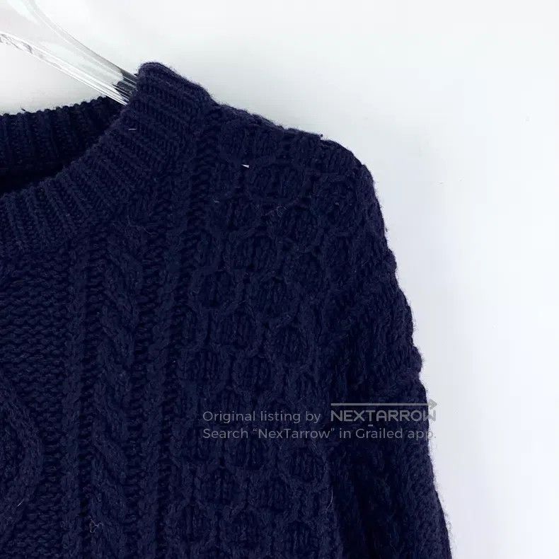 Gucci Gucci 22 dark blue twisted jacquad wool round-neck long-sl Size US XS / EU 42 / 0 - 3 Thumbnail