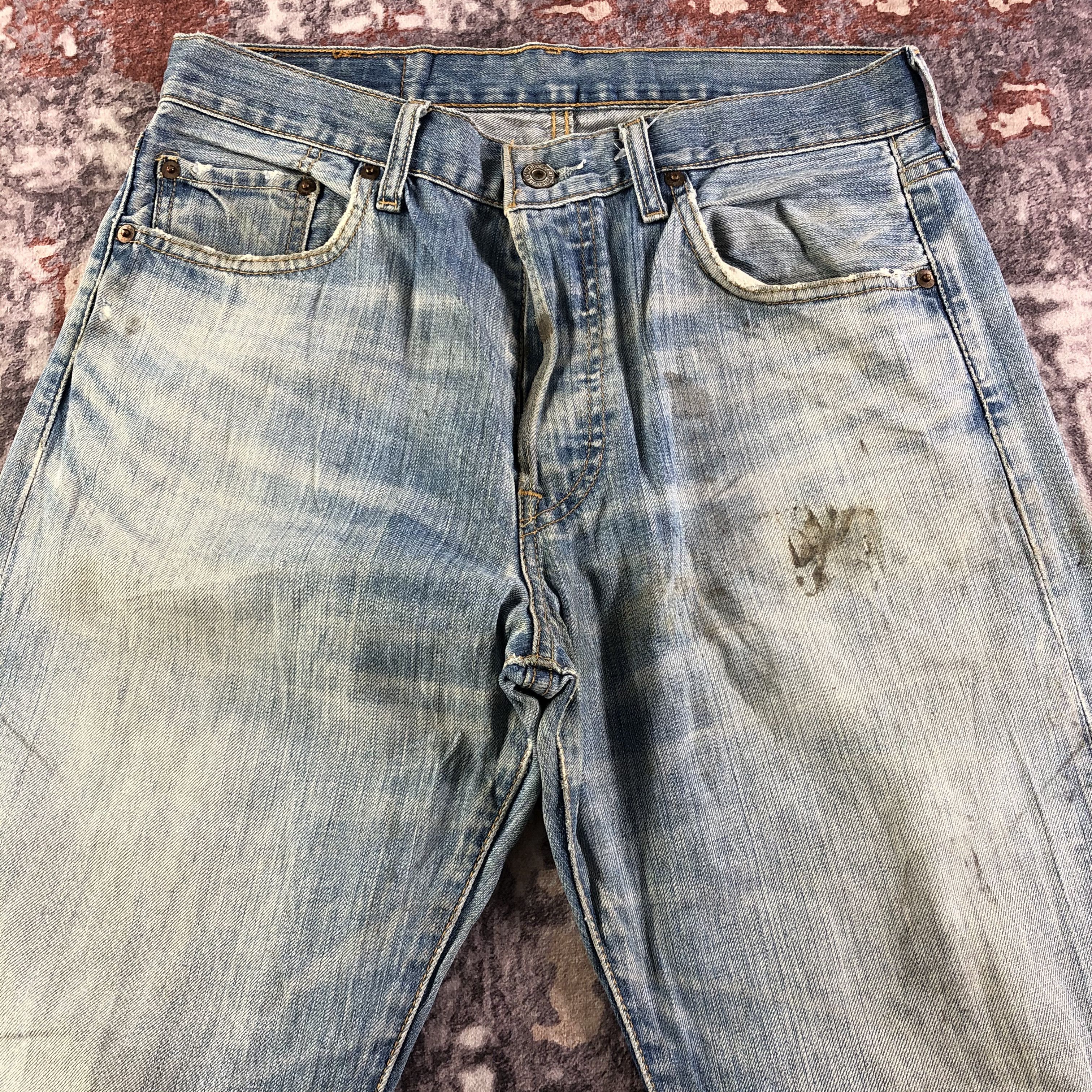 Levi's × Vintage Vintage 90s Blue Wash Levis 501 Jeans-JM3337 Size US 31 - 3 Thumbnail