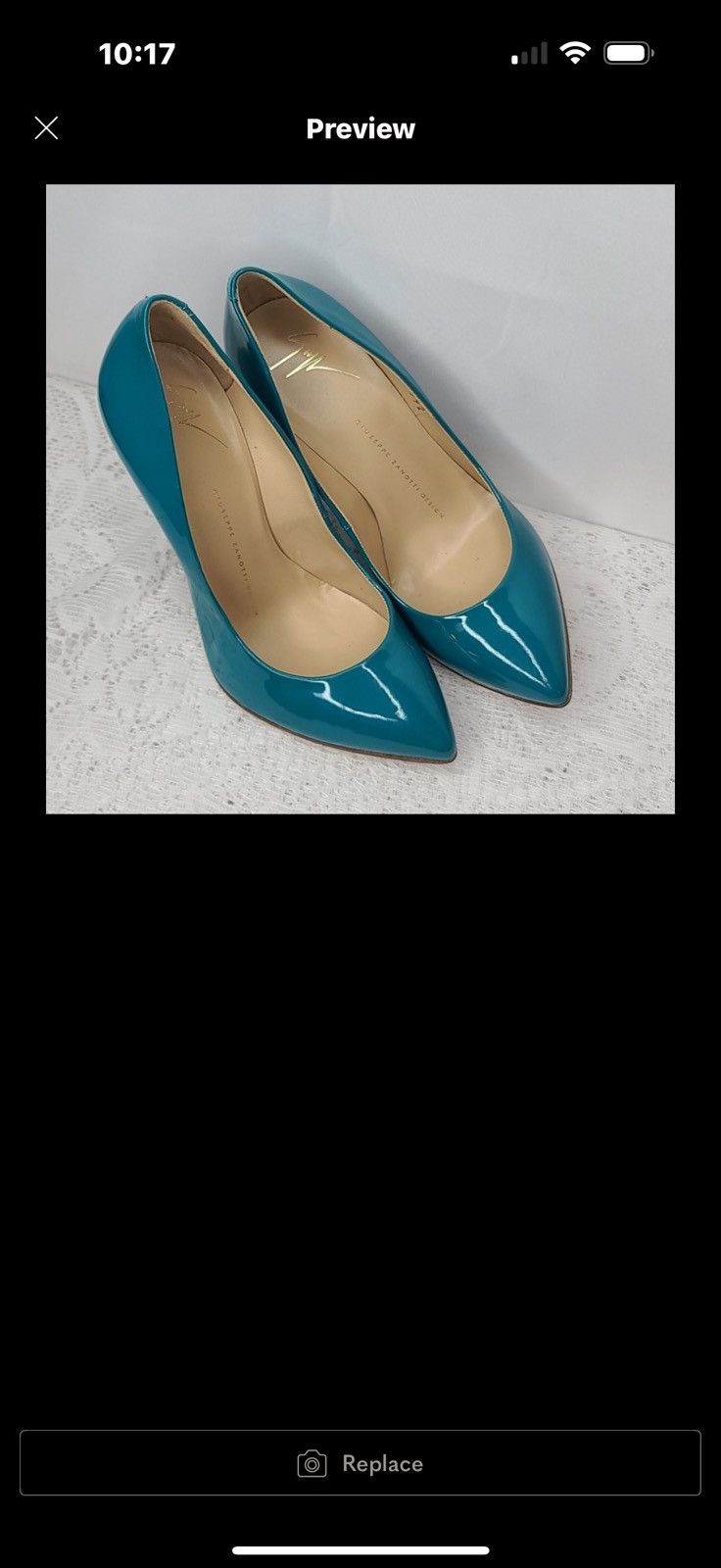 Giuseppe Zanotti Giuseppe Zanotti green point toe leather stiletto heels sz 6 Size US 6 / IT 36 - 1 Thumbnail