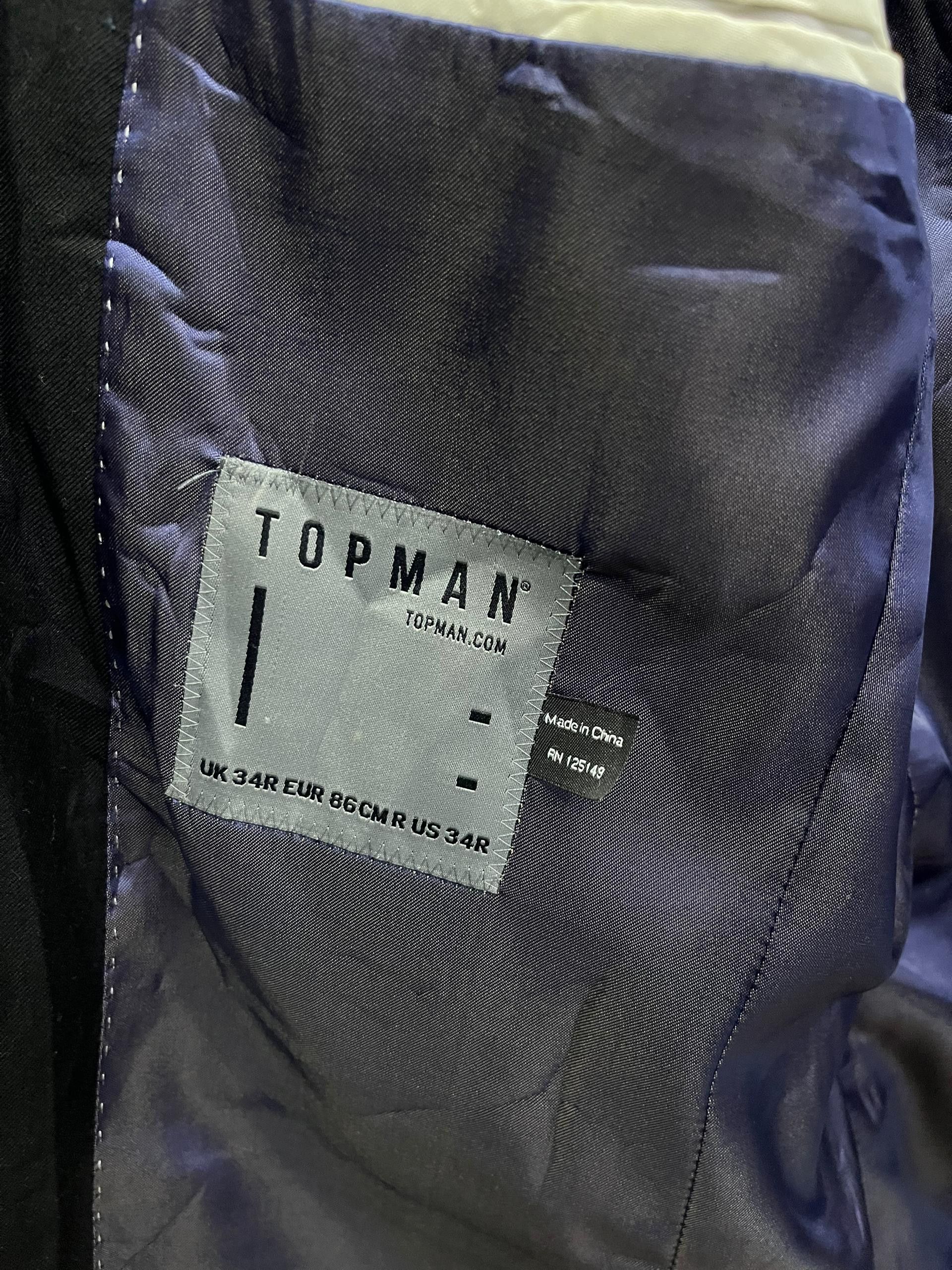Topman Topman New Black Skinny Blazer 34R + Takeo Kikuchi Tie Size 34R - 9 Thumbnail