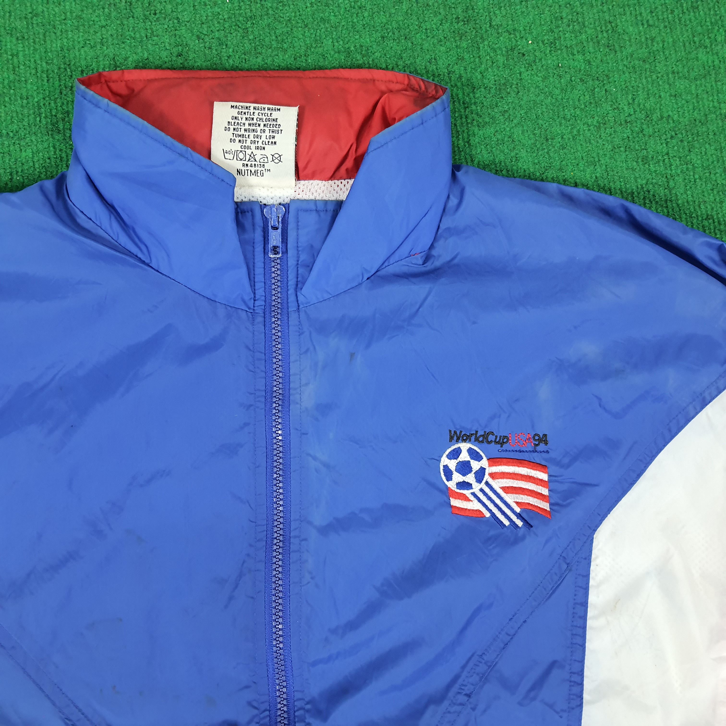 Vintage Vintage NUTMEG FIFA World Cup 90s Sports Jacket Size US XL / EU 56 / 4 - 2 Thumbnail