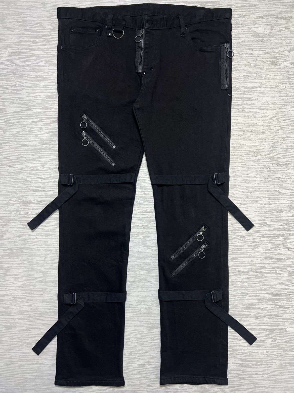 Number (N)ine Number (N)ine - Bondage Multi Zip Denim Jeans Size US 36 / EU 52 - 1 Thumbnail