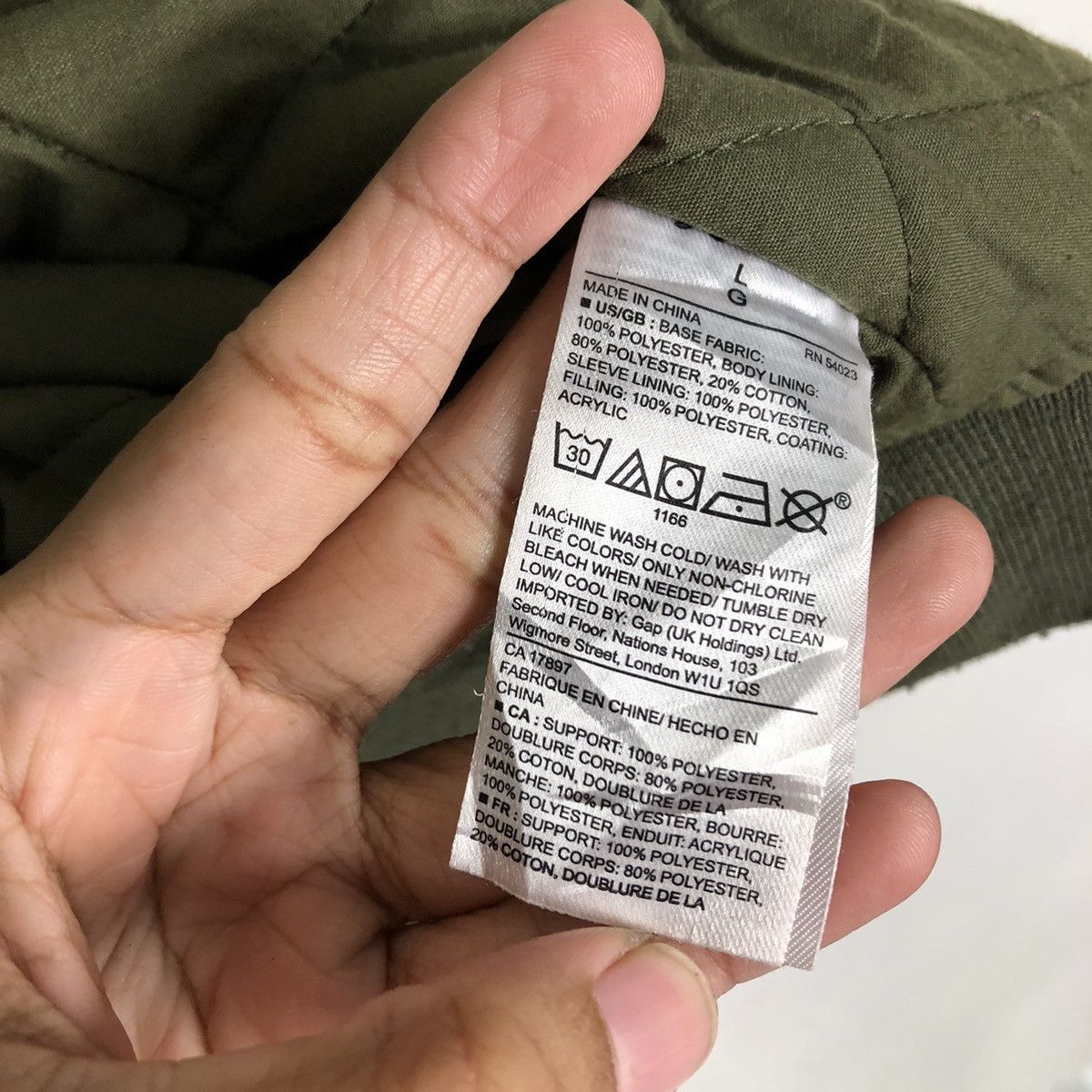 Japanese Brand 🔥Riot Riot Vintage Bomber Jacket Gap Military Colour Design Size US L / EU 52-54 / 3 - 19 Thumbnail