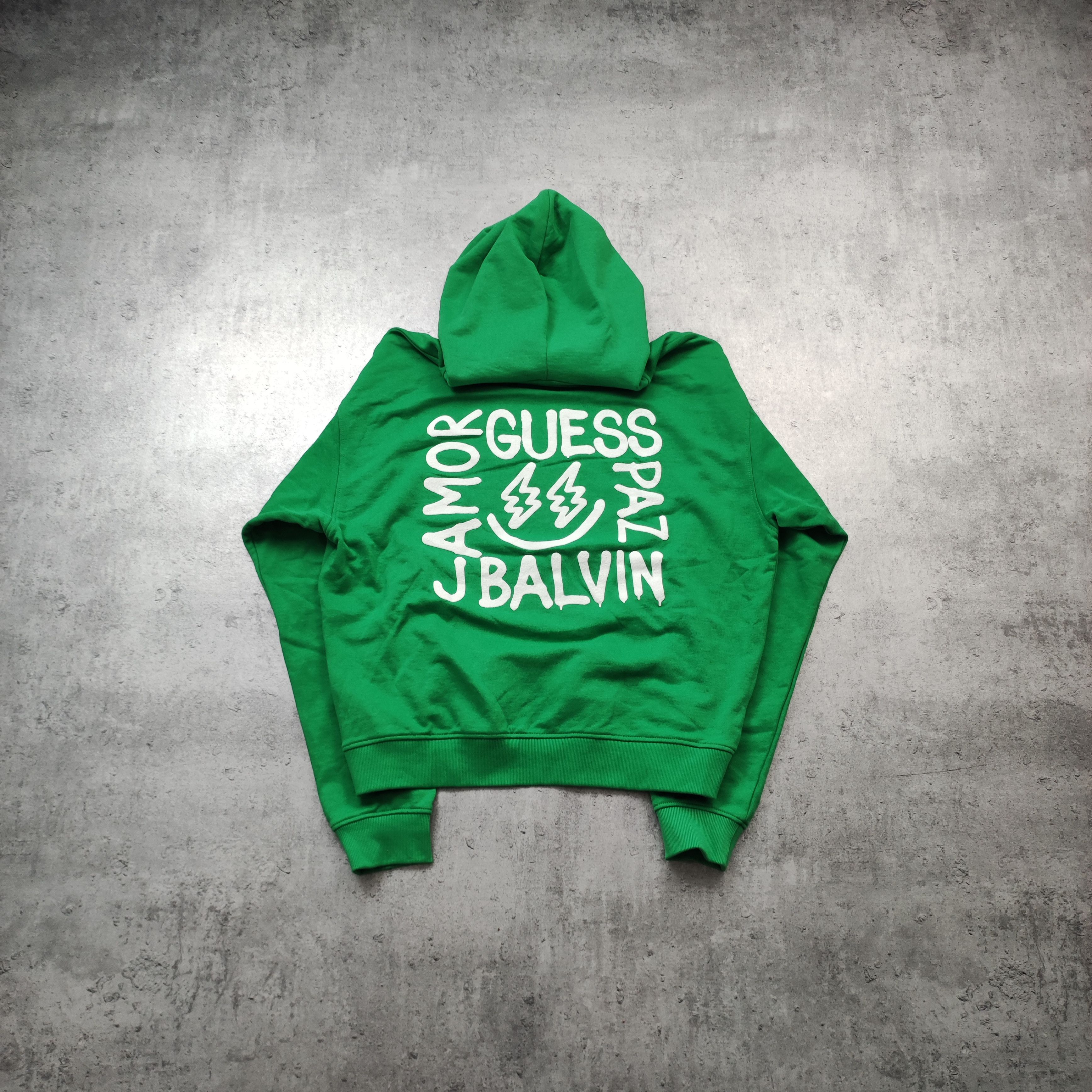 Guess × J Balvin Guess Los Angeles x J Balvin Green Logo Oversize Hoodie Size US M / EU 48-50 / 2 - 2 Thumbnail