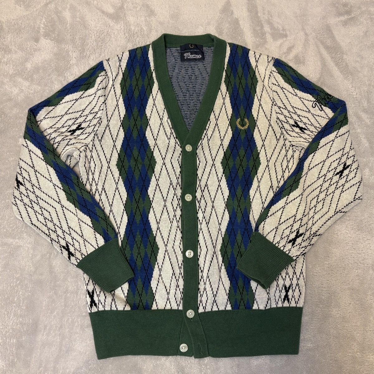 Thames Fred Perry x Thames Cardigan Size US S / EU 44-46 / 1 - 1 Thumbnail