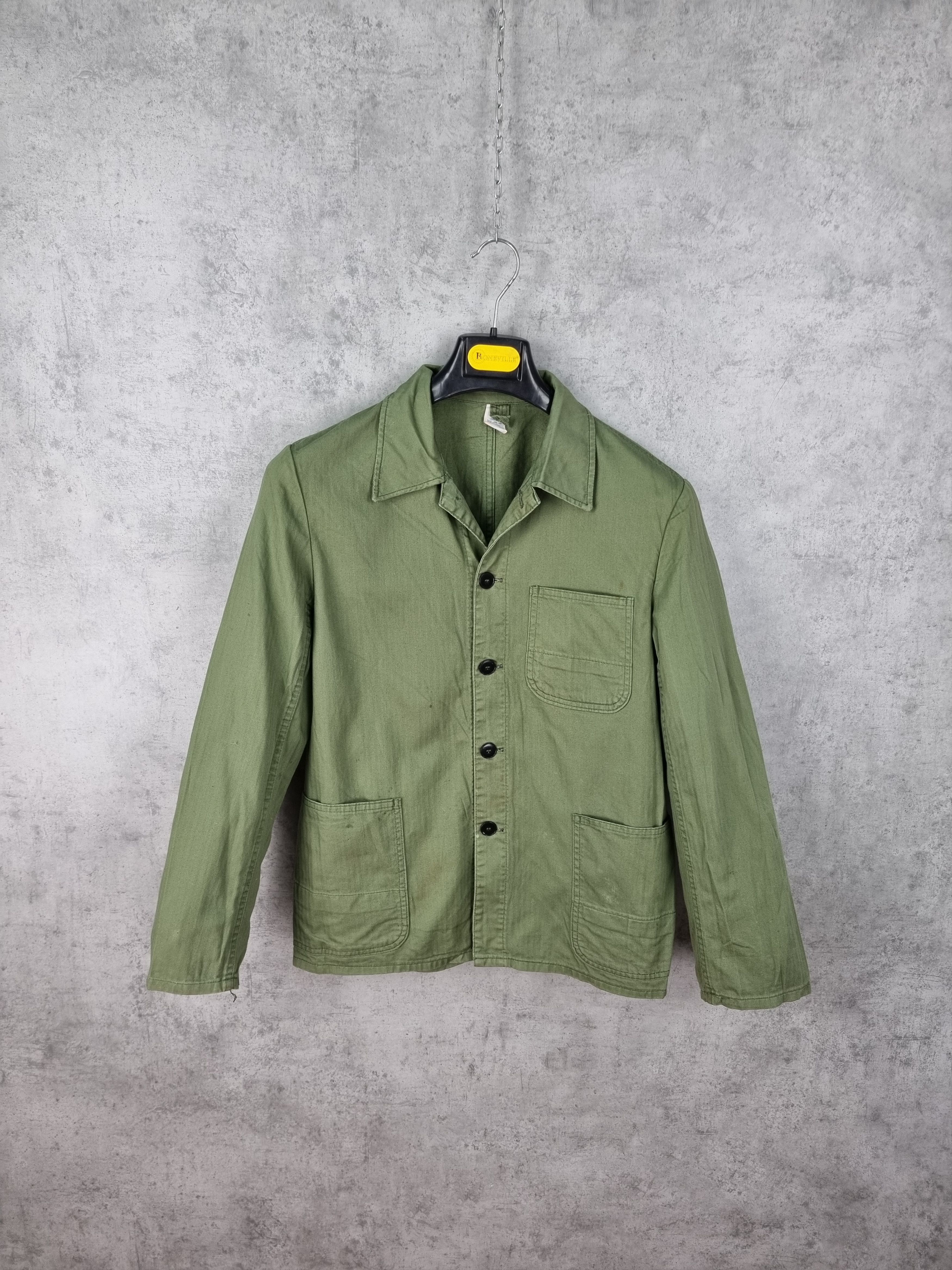 Le Laboureur × Vetra 90s Sanfor Worker Military French Chore Light Jacket Size US M / EU 48-50 / 2 - 9 Thumbnail