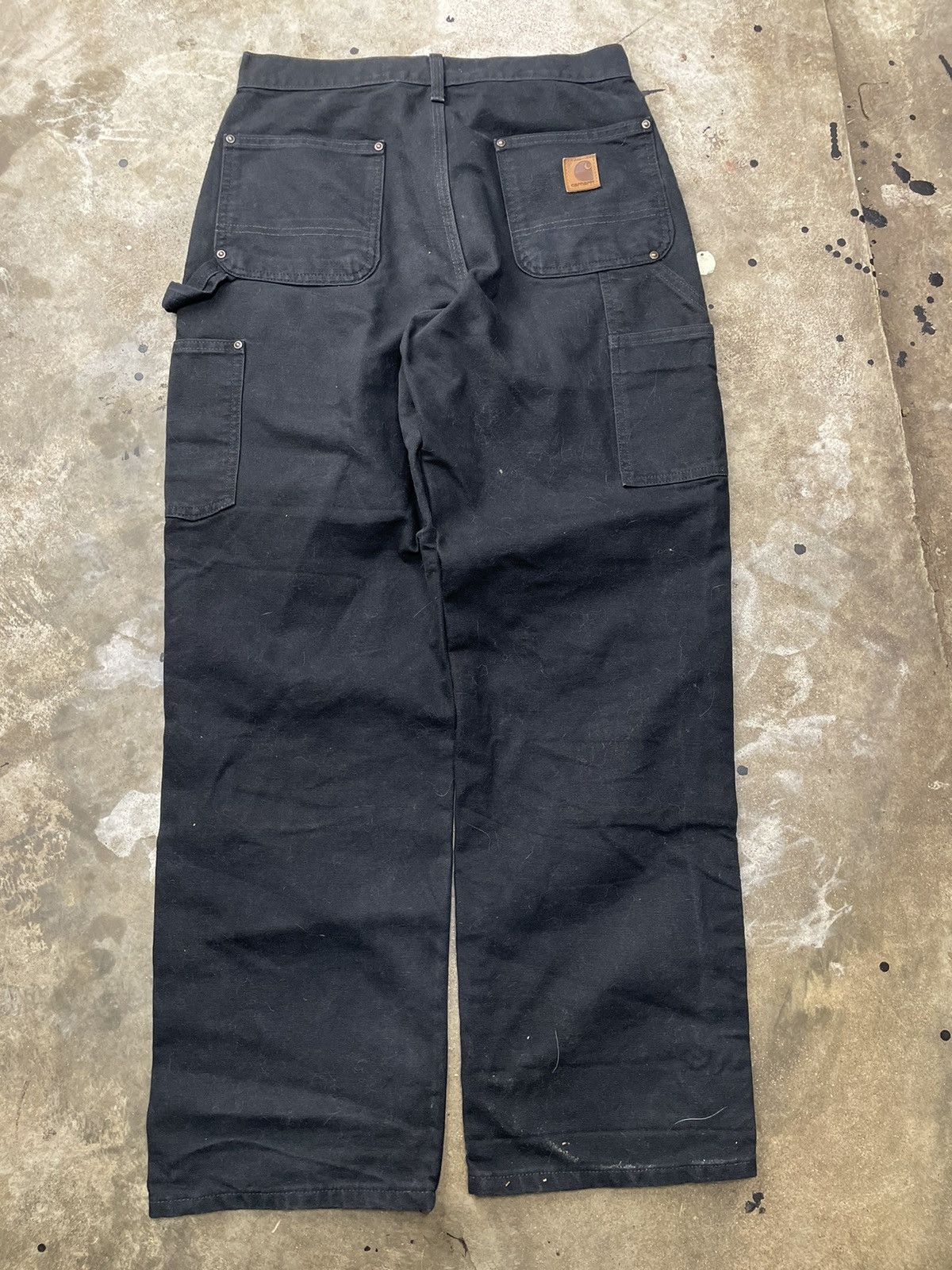 Carhartt × Vintage Carhartt Double Knee Pants Black Size US 29 - 3 Thumbnail
