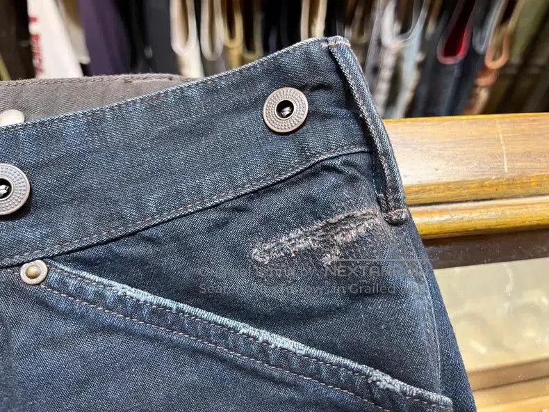 RRL Ralph Lauren RRL Vintage Patch Distressed Denim Jeans. Size US 28 / EU 44 - 6 Thumbnail