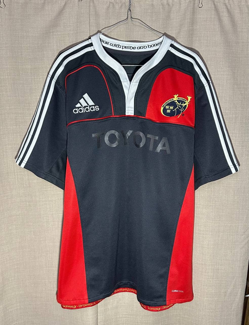 Adidas Munster Rugby Union 2010 2011 Shirt jersey top Size US XXL / EU 58 / 5 - 1 Thumbnail