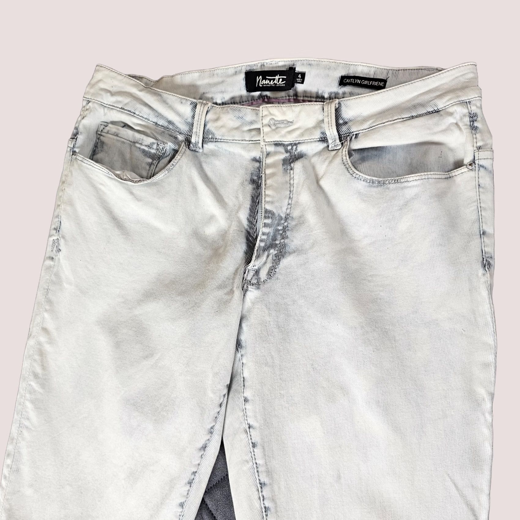 Nanette Lepore Nanette Lepore Jeans Womens Ankle Skinny Size 4 Caitlyn Light Wash Denim 28in Inseam Regular Rise 5-Pocket Stretch Blue Pants Size 27" / US 4 / IT 40 - 1 Thumbnail