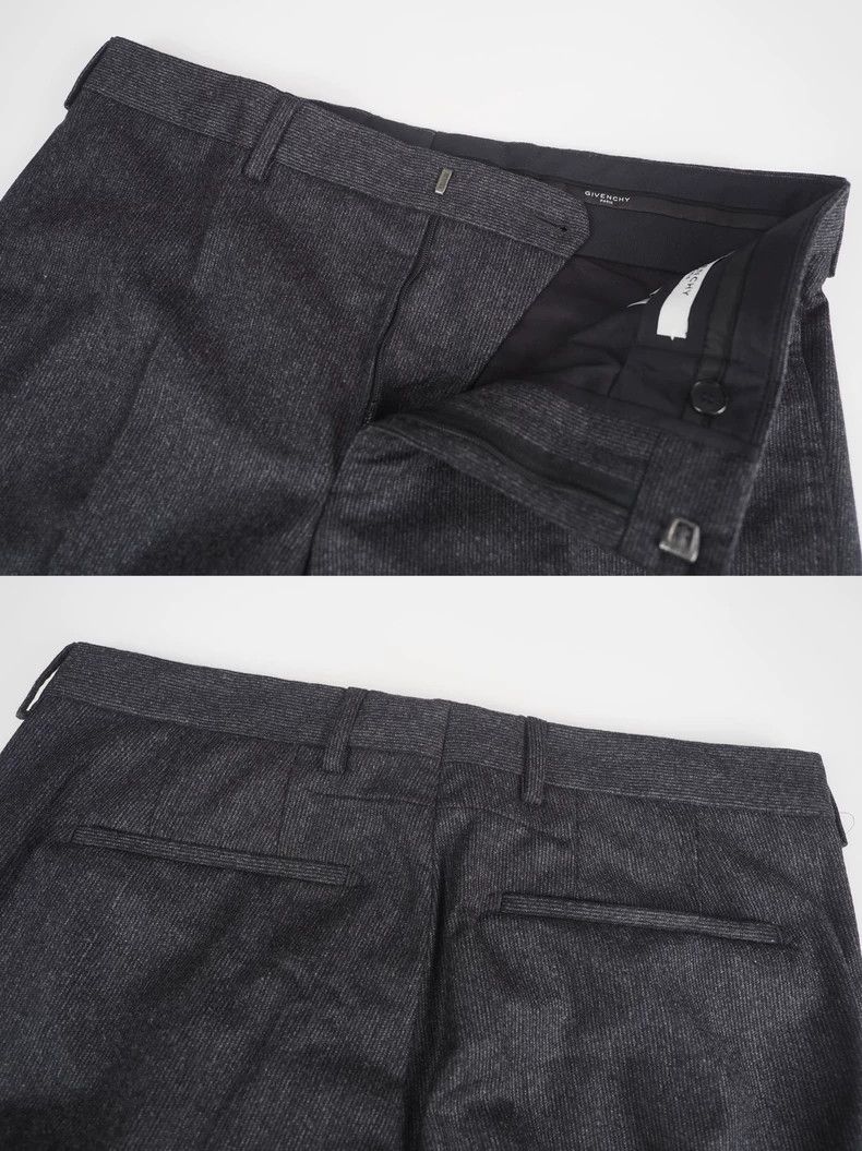 Givenchy Givenchy Size46 Auction Black and Grey Striped Wool Suit, S Size US M / EU 48-50 / 2 - 7 Thumbnail
