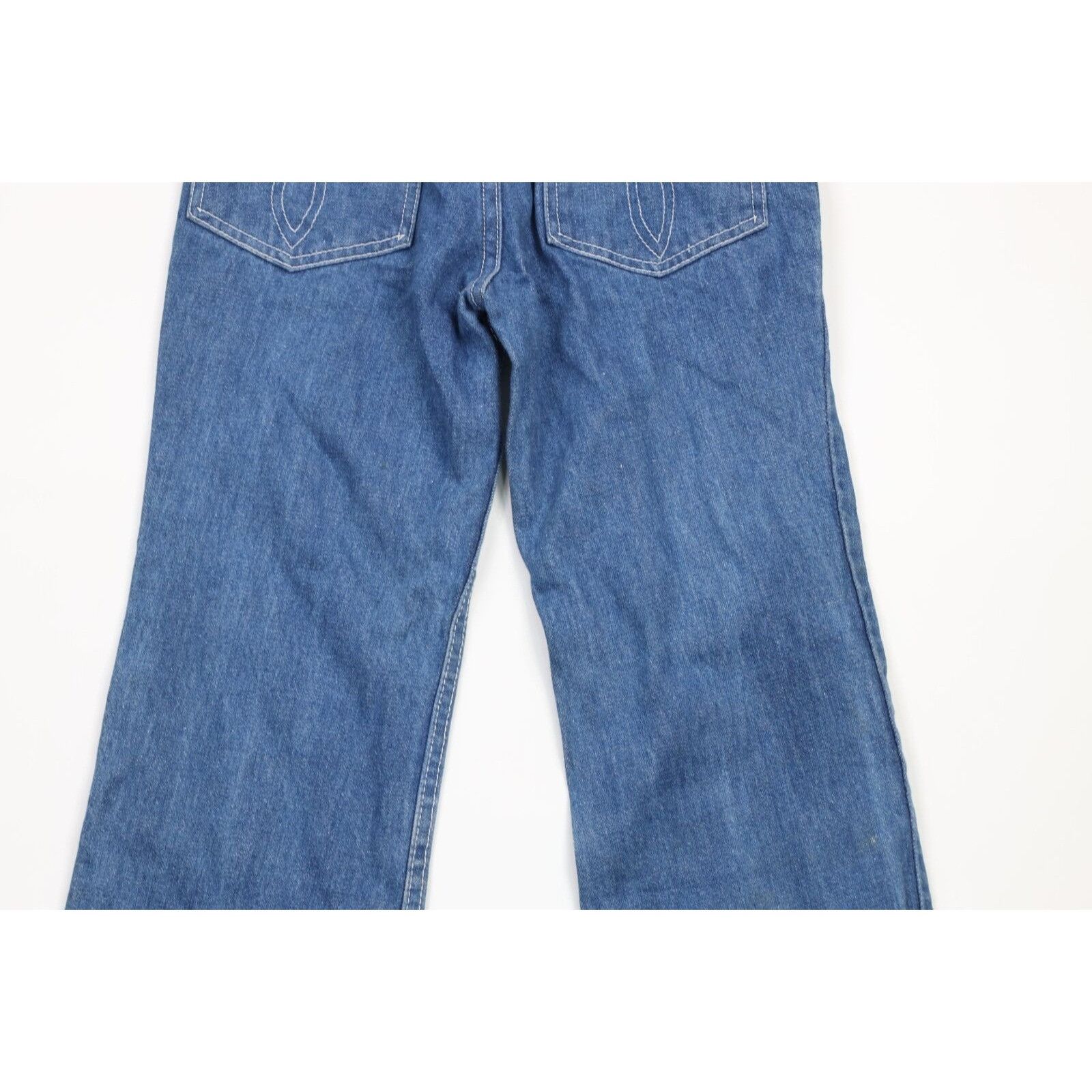 Vintage Vintage 70s Streetwear Distressed Flared Bell Bottoms Jeans Size 26" / US 2 / IT 38 - 10 Thumbnail