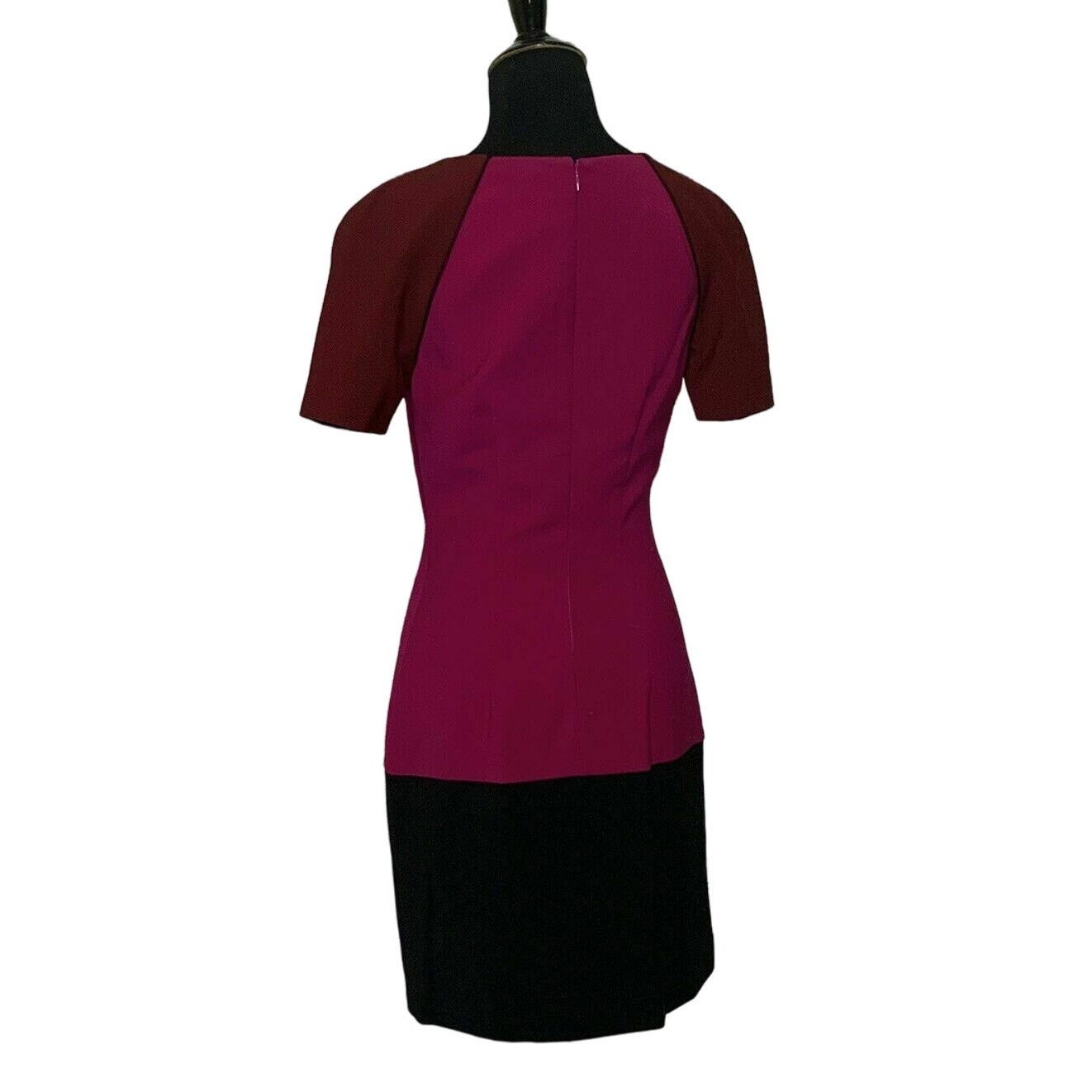 Jonathan Simkhai Purple Black Color Block Cocktail Dress 2