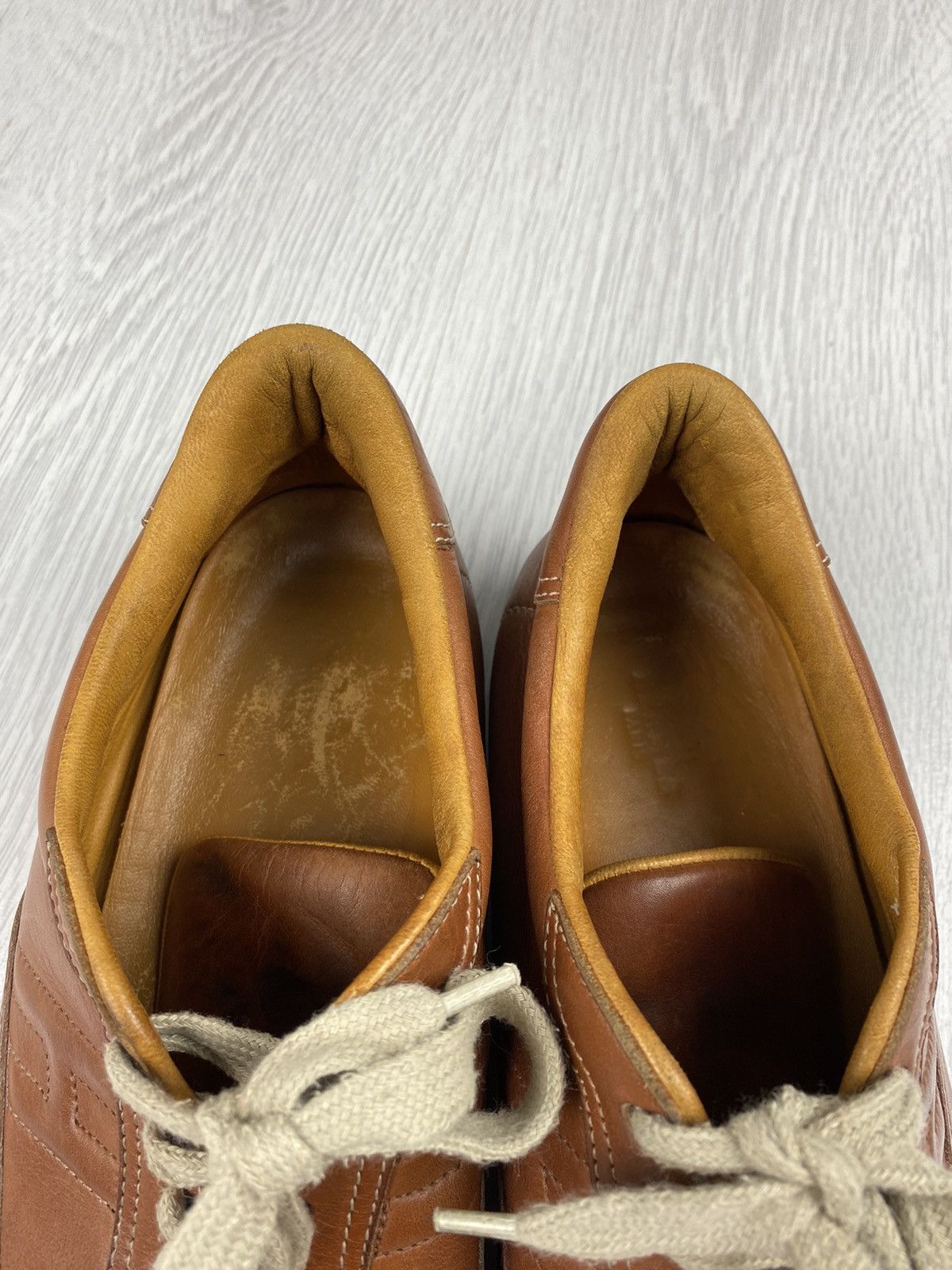 Hermes Vintage Hermes Leather Sneakers Shoes Brown 41 Size US 8 / EU 41 - 17 Thumbnail