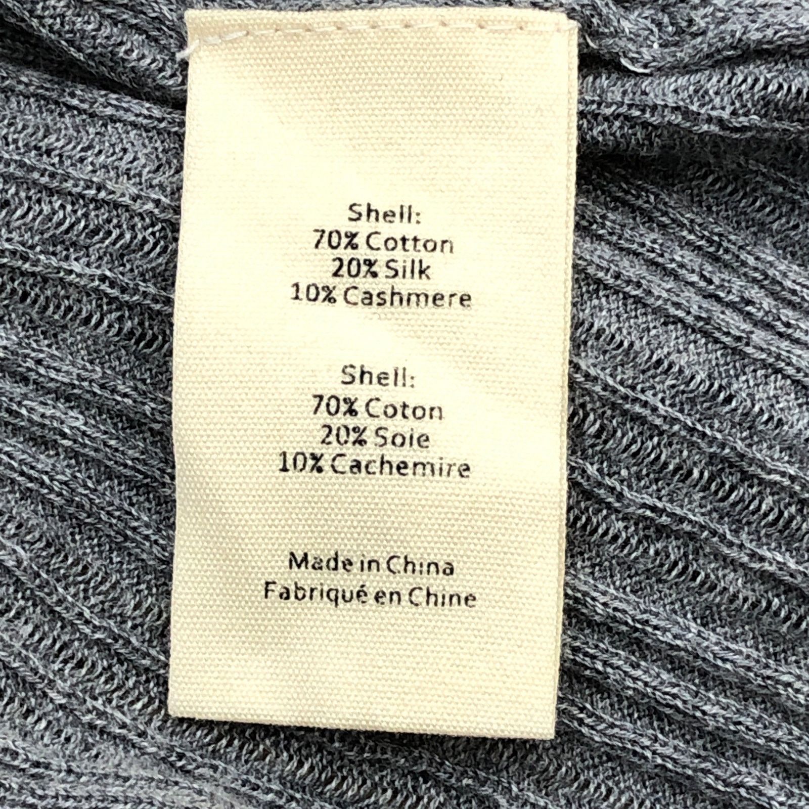L'AGENCE L'Agence Sz S Cardigan Cashmere Silk Cotton Primrose Plisse Size S / US 4 / IT 40 - 14 Thumbnail