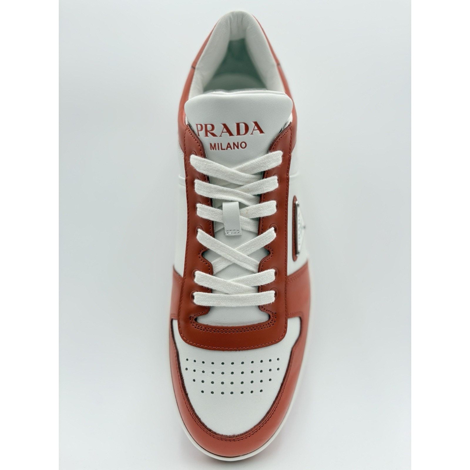 Prada Prada Downtown Low Leather ' Orange White ' | SUPER CLEAN! Size US 11 / EU 44 - 11 Thumbnail