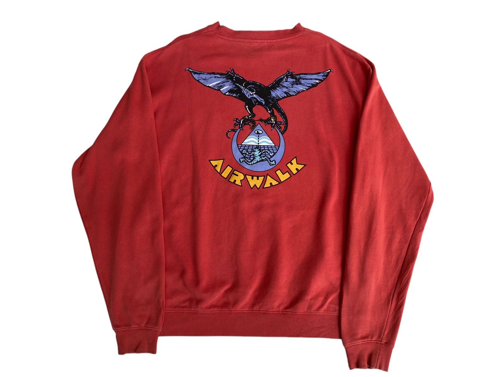 Airwalk × Vintage Vtg Airwalk Printed Sweatshirt Size US L / EU 52-54 / 3 - 2 Thumbnail