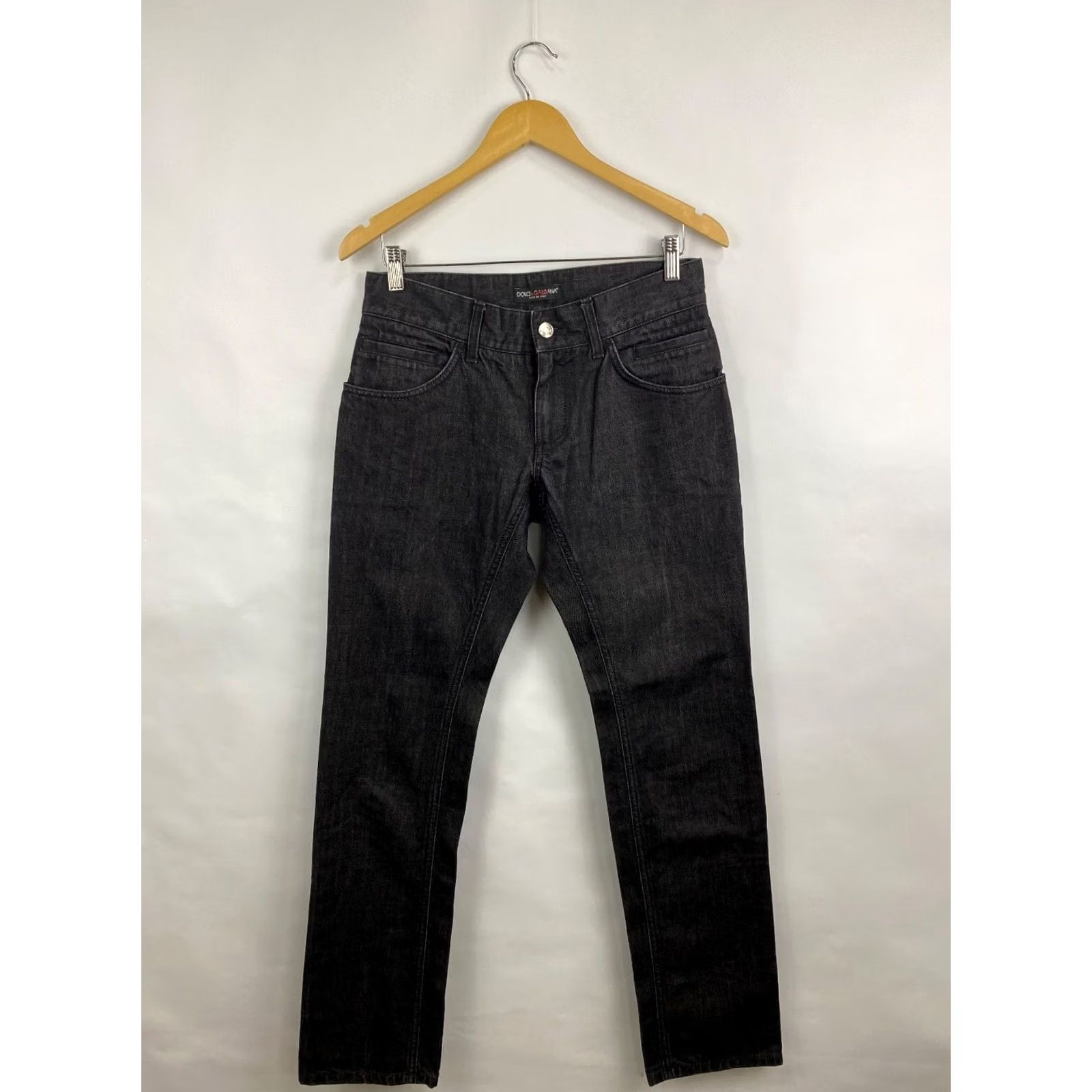 Dolce & Gabbana Dolce&Gabbana Jeans Women’s Denim Slim Retro Y2K Black 44 45 XS Black Women’s Skinny Retro Denim Jeans Size 30" / US 8 / IT 44 - 7 Thumbnail