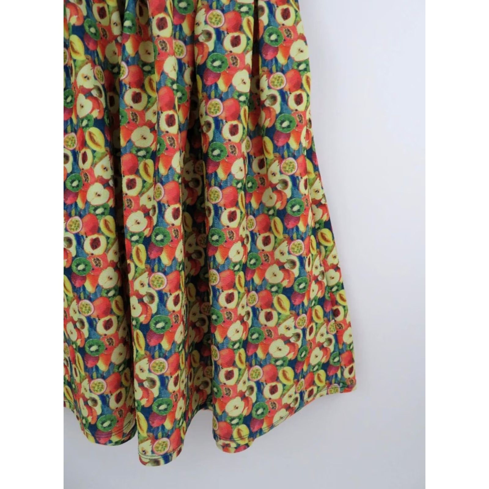 Vintage LuLaRoe Dress Womens 2XS Fruits Amelia Fit Flare Line Zip Apples Pears Kiwi Size XXS / US 00 / IT 34 - 3 Thumbnail