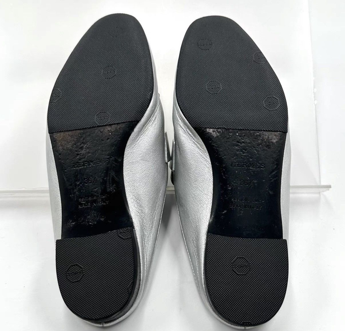 Hermes Hermes / H Buckle Tassel Silver Sandals K12 Size US 6.5 / IT 36.5 - 6 Thumbnail