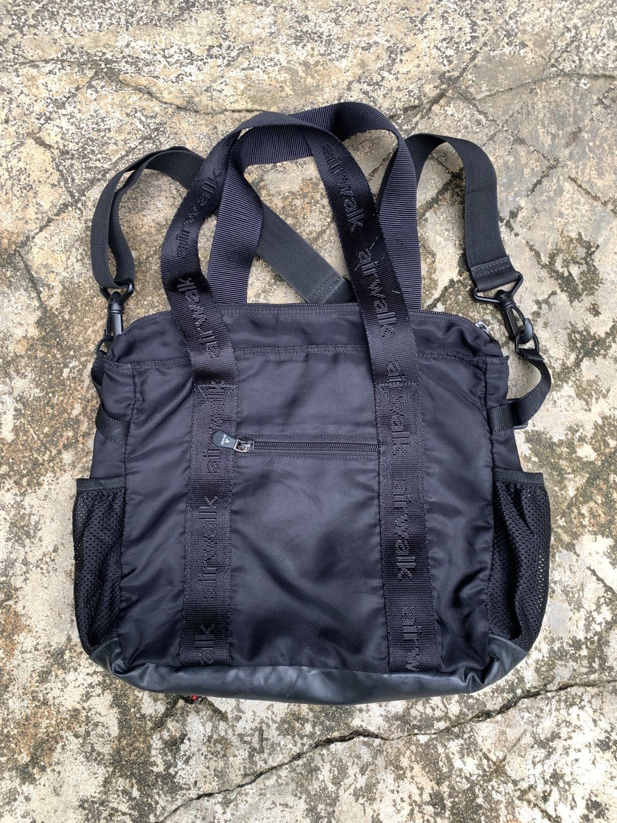 Airwalk 2000s Airwalk Black Outdoor 2 in 1 Pouch Multipocket Bag Size ONE SIZE - 4 Thumbnail