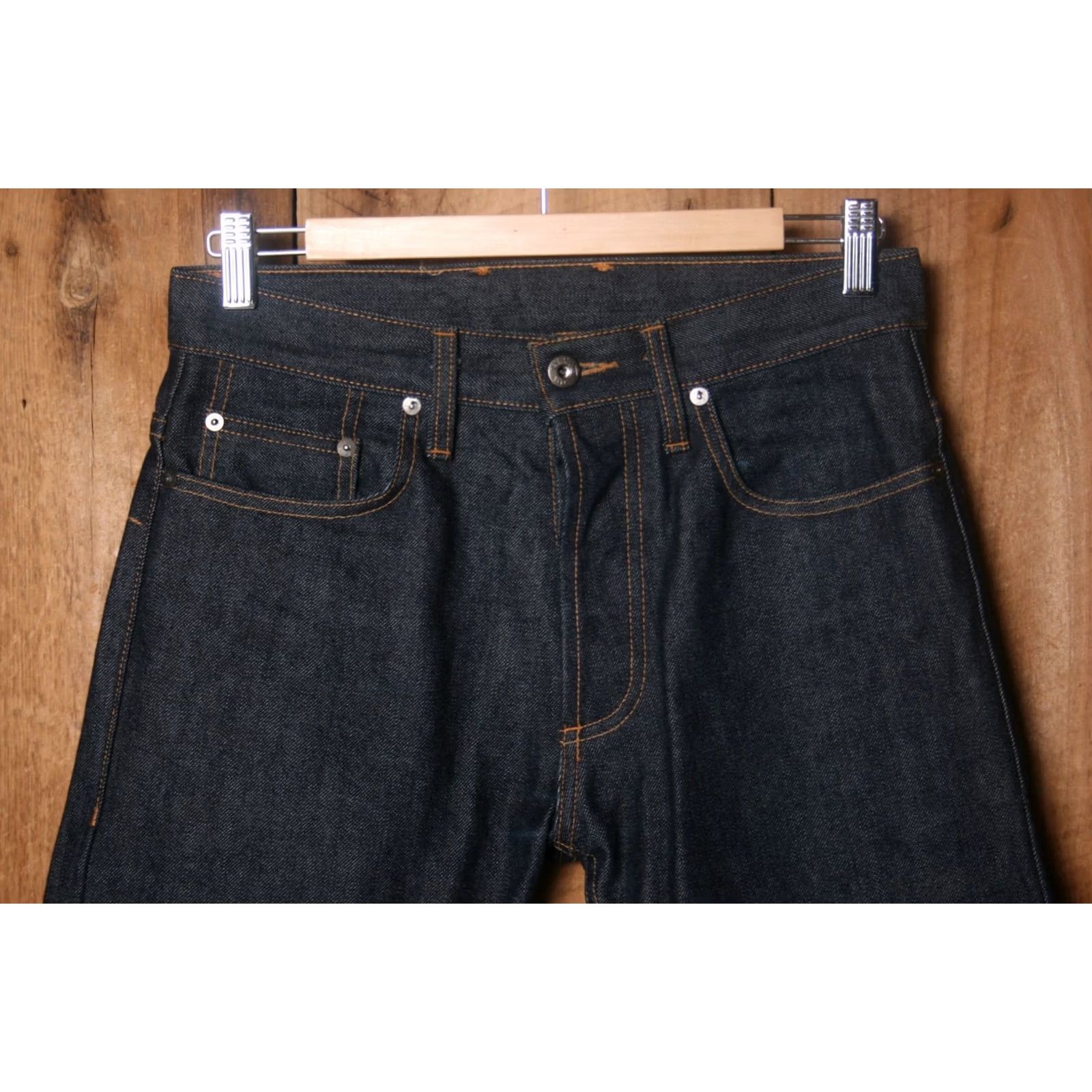 3sixteen 3Sixteen Denim Jeans Sz. 29 14.5 oz Raw Selvedge 5-Pocket Straight Mens Regular Inseam 30.5" Blue Cotton ST-100X Size US 29 - 2 Thumbnail