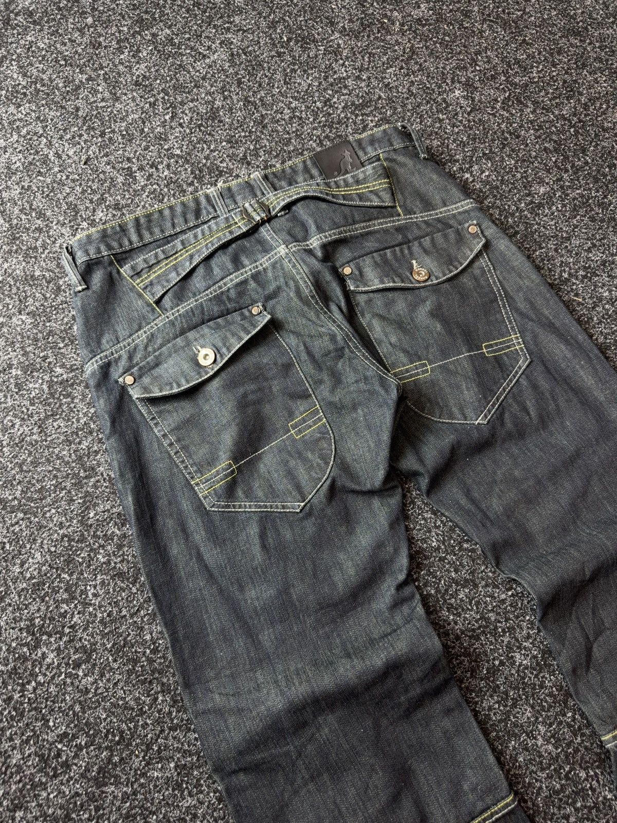 Kangol Vintage 90s Retro Y2K Baggy Kangol Denim pants Jeans Size US 34 / EU 50 - 14 Thumbnail