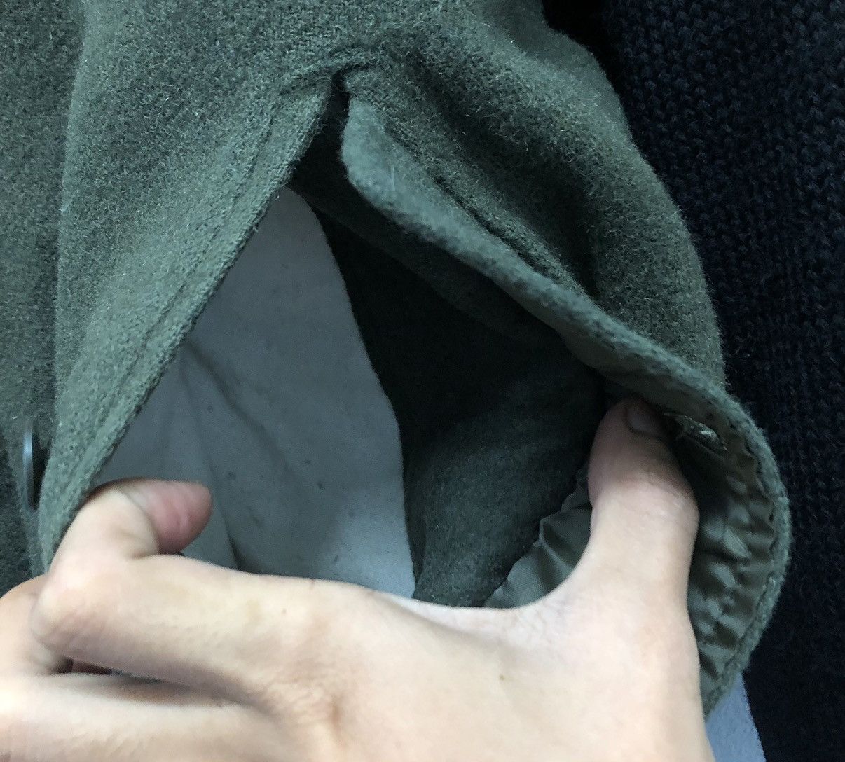 Japanese Brand × Vintage Vintage SIMPLE LIFE Two-Tone Wool Blend Bomber Jacket Size L Size US XL / EU 56 / 4 - 7 Thumbnail