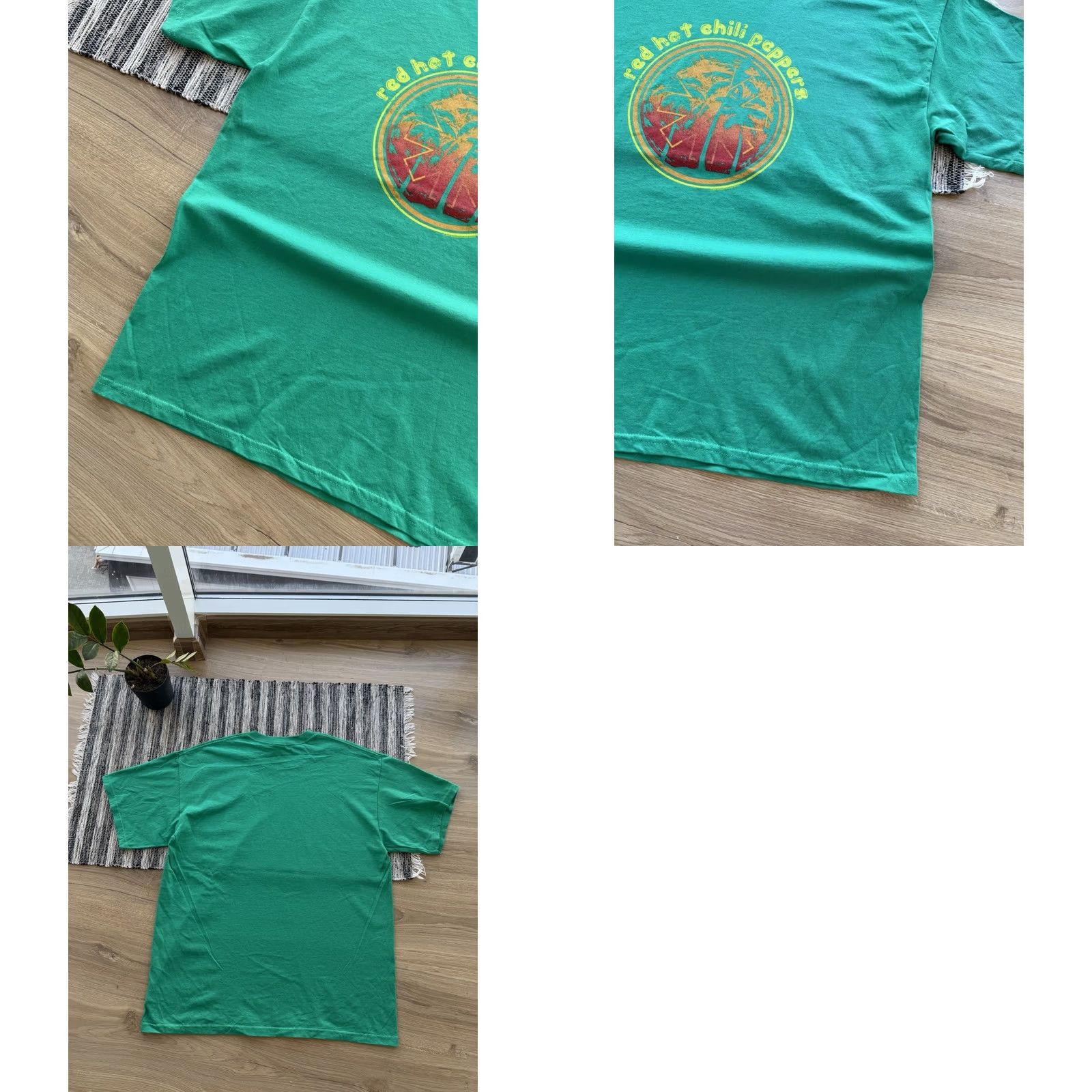Vintage VINTAGE Red Hot Chili Peppers T-Shirt XL Green Rock Band Shirt Mens 2003 RHCP Sz XL Short Sleeve Graphic Print Vintage Shirt Size US XL / EU 56 / 4 - 8 Thumbnail
