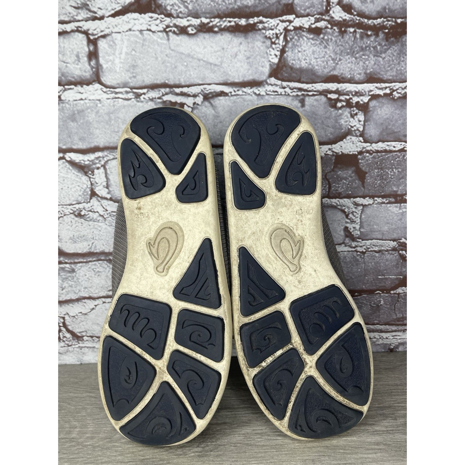 Olukai Olukai Nohea Mesh Comfort Gray Yellow Slip Casual On Shoes M Size US 10.5 / EU 43-44 - 16 Thumbnail