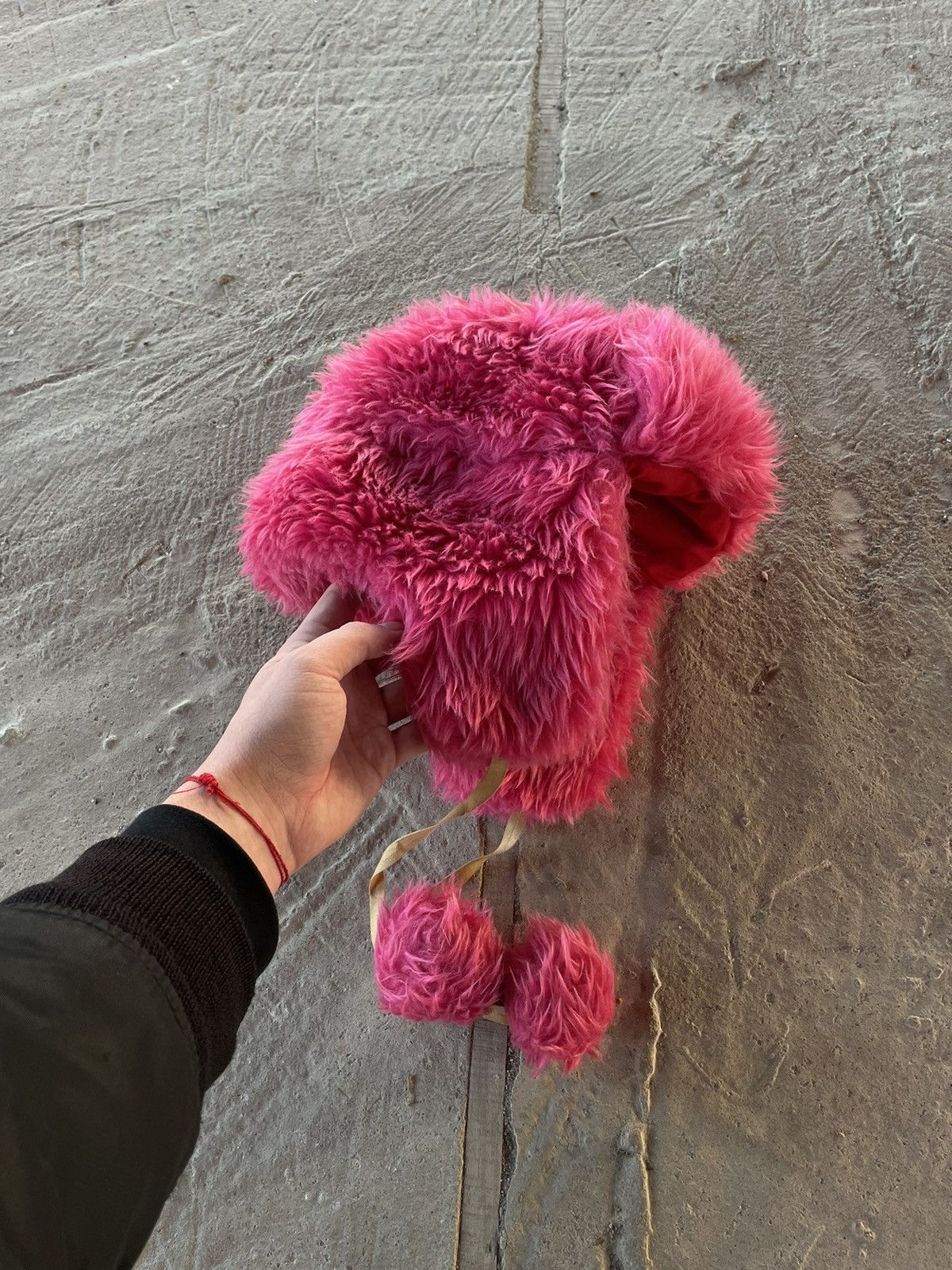 Japanese Brand × Vintage Crazy Fur Trapper Y2K Fuzzy Ushanka Beanie Hat Faux Mohair Size ONE SIZE - 5 Thumbnail