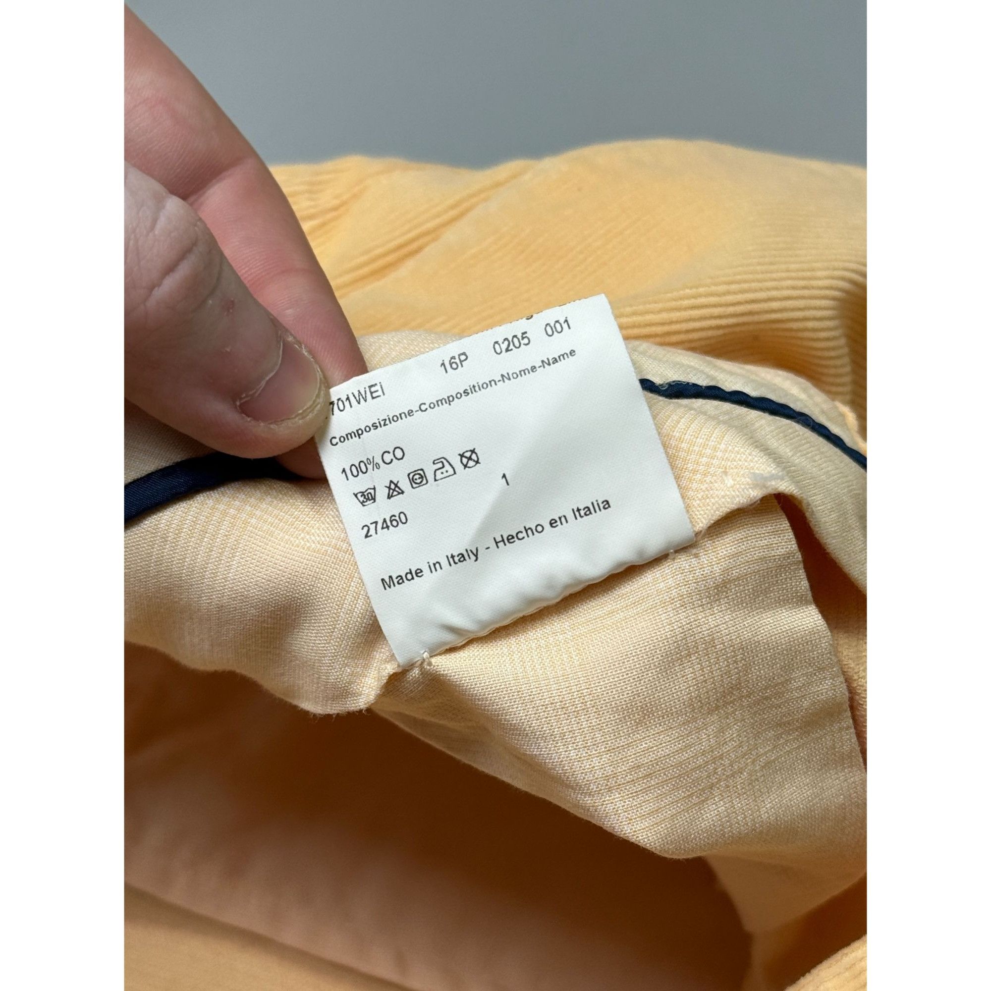 Brioni Brioni Cervinia Corduroy Yellow Formal Trousers (Y1142) Size US 38 / EU 54 - 8 Thumbnail