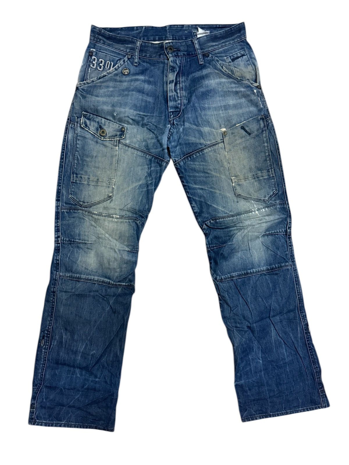 G-Star G-Star Denim Carpenter Pants / Streetwear / Multipocket W34 Size US 34 / EU 50 - 1 Thumbnail