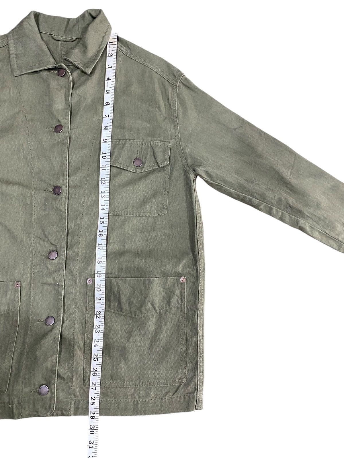 Uniqlo GU JEANS Chore Jacket Army Green Size US L / EU 52-54 / 3 - 22 Thumbnail