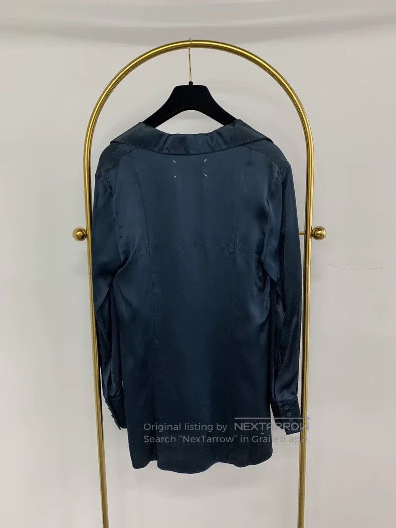 Maison Margiela Maison Margiela Blue silk shirt Size XXS / US 00 / IT 34 - 3 Thumbnail