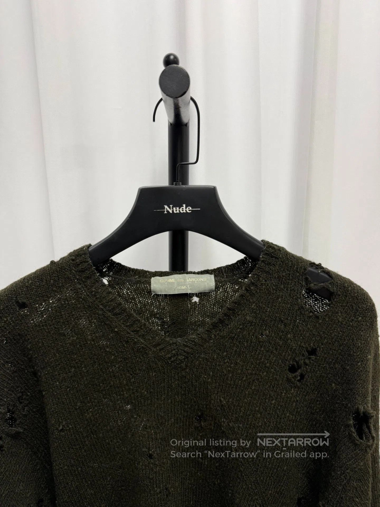Comme des Garcons Homme Plus Comme des Garcons Homme 90s Distressed Sweater. Size US M / EU 48-50 / 2 - 4 Thumbnail