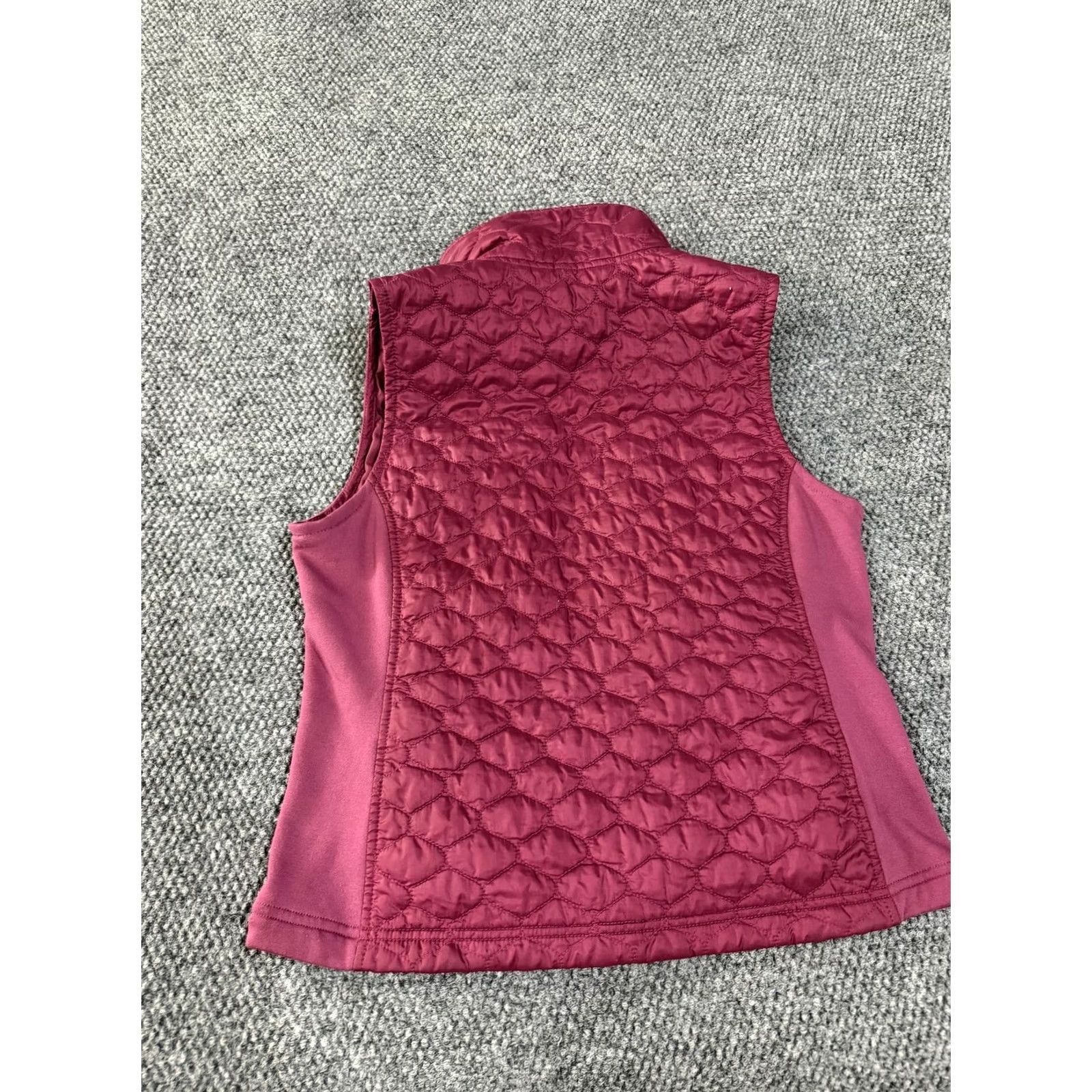 Vintage L.L.Bean Vest Womens M Pink Quilted Fleece Lined Softshell Full Zip Outdoor Vest Women Medium Pink Quilted Insulated Pockets Front Zip Size M / US 6-8 / IT 42-44 - 7 Thumbnail