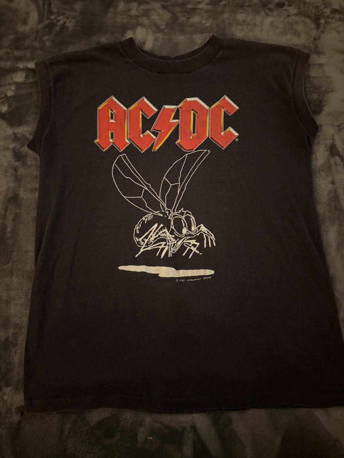 Band Tees 1985 AC/DC fly on the wall tour Size US L / EU 52-54 / 3 - 1 Thumbnail