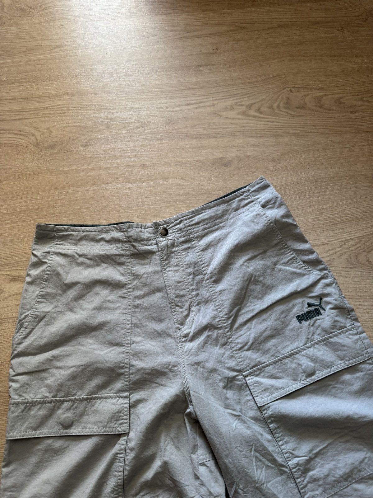 Puma Vintage 00’s Puma y2k Nylon Cargo Shorts Size US 34 / EU 50 - 2 Thumbnail