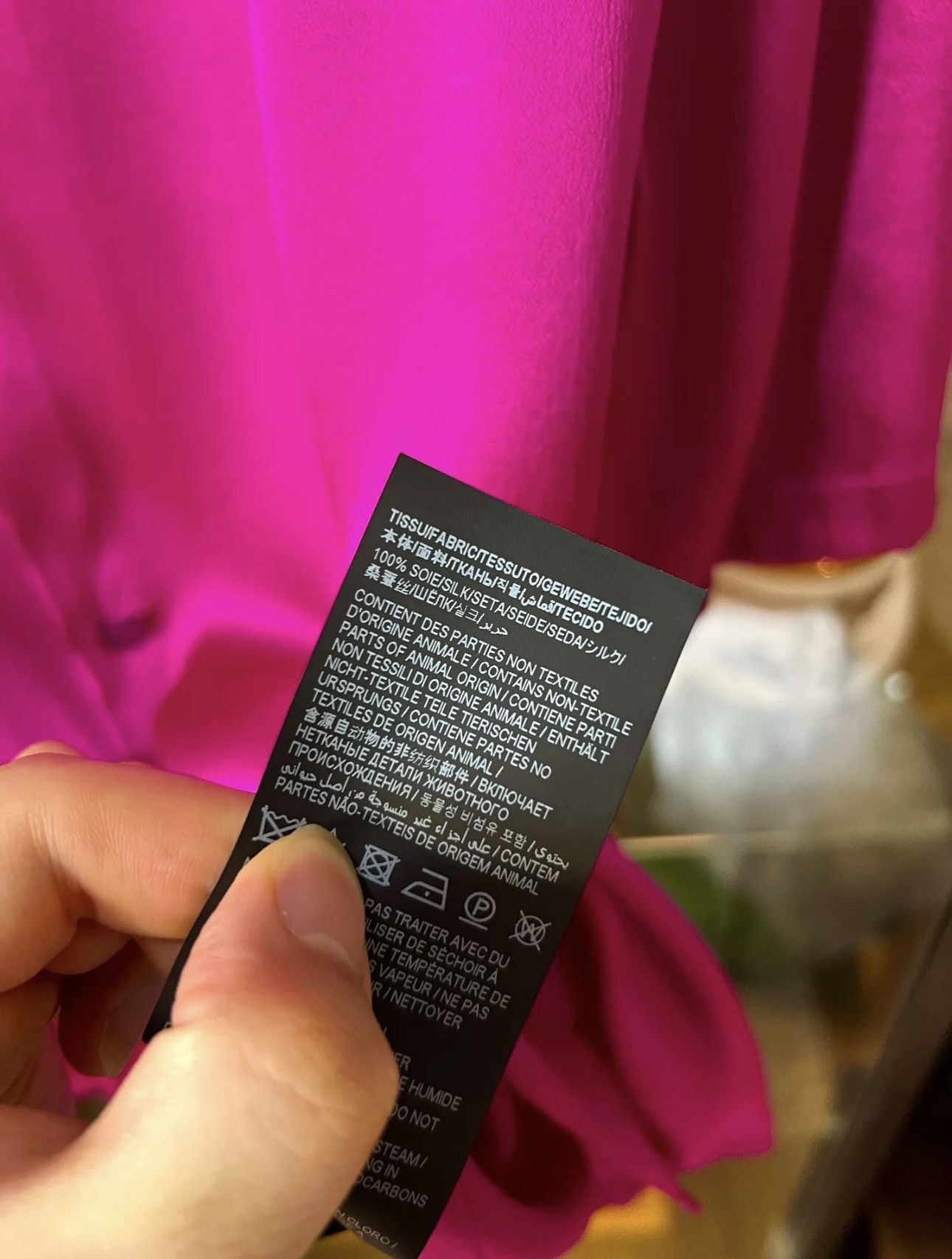Saint Laurent Paris Saint Laurent Paris SS22 Fuchsia Silk Shirt Sz.39 Size US M / EU 48-50 / 2 - 6 Thumbnail