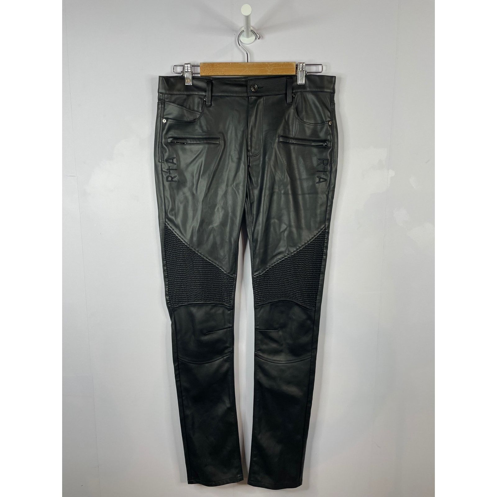 Rta RTA Black Leather Jeans Size US 30 / EU 46 - 1 Thumbnail