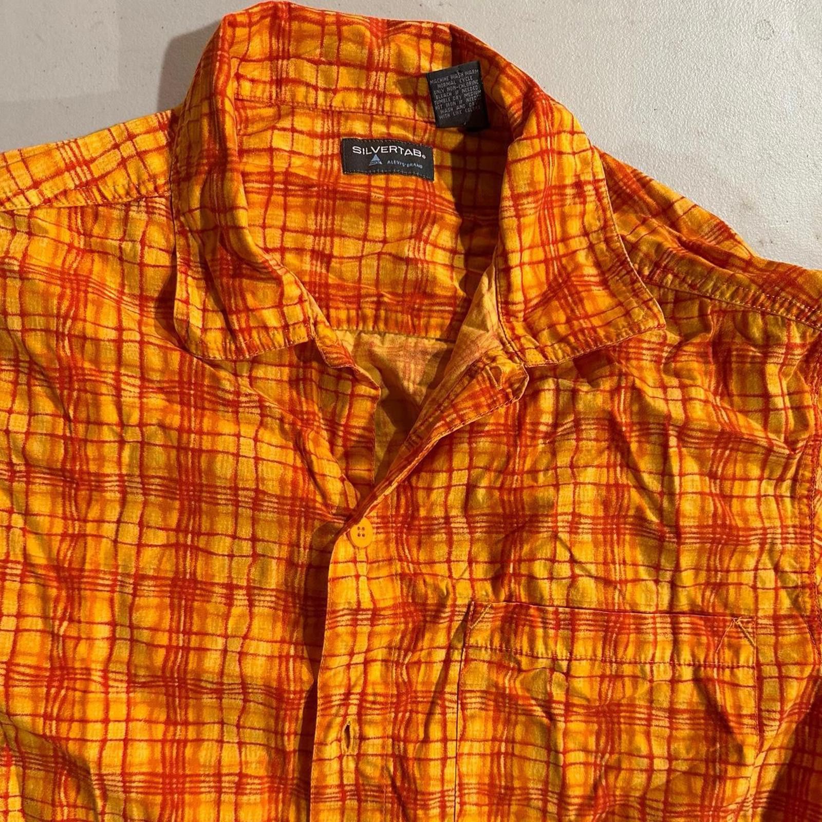 Other Levi’s Silvertab Orange Plaid Shirt Size US L / EU 52-54 / 3 - 1 Thumbnail