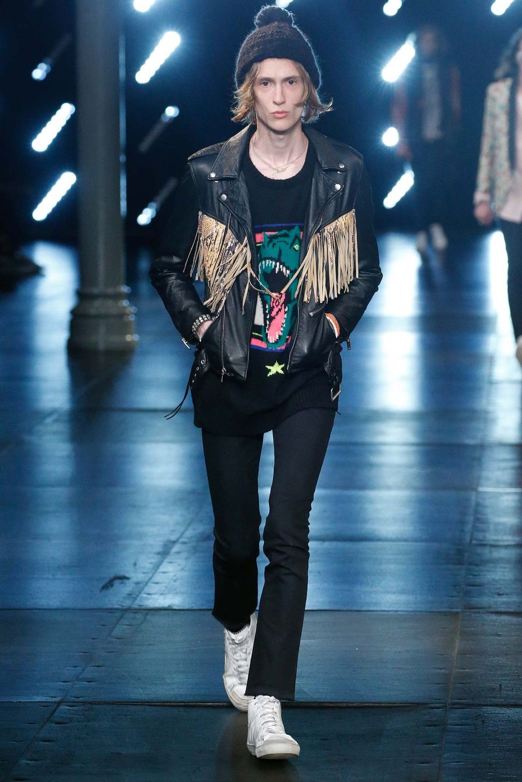 Saint Laurent Paris SAINT LAURENT PARIS BY HEDI SLIMANE 16SS PYTHON LEATHER JKT Size US S / EU 44-46 / 1 - 6 Thumbnail