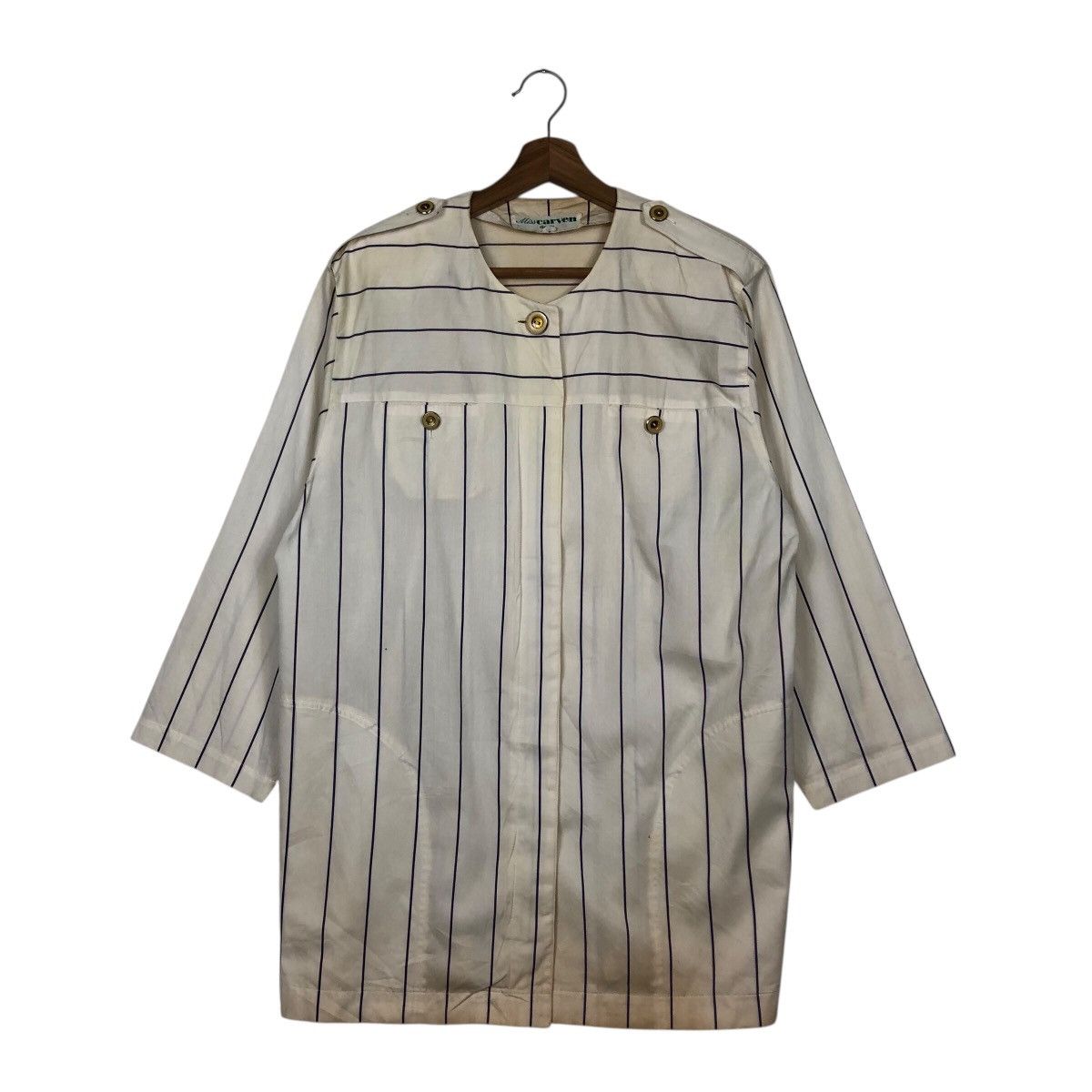 Carven 📌Miss Carven Deux Hickory Striped Work Design Size M / US 6-8 / IT 42-44 - 2 Thumbnail