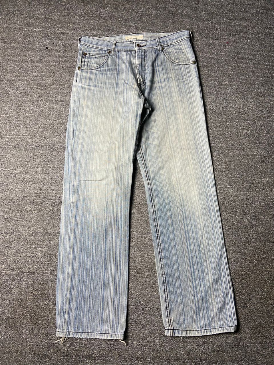 Burning Violet Hickory Stripe Denim Jeans (162)