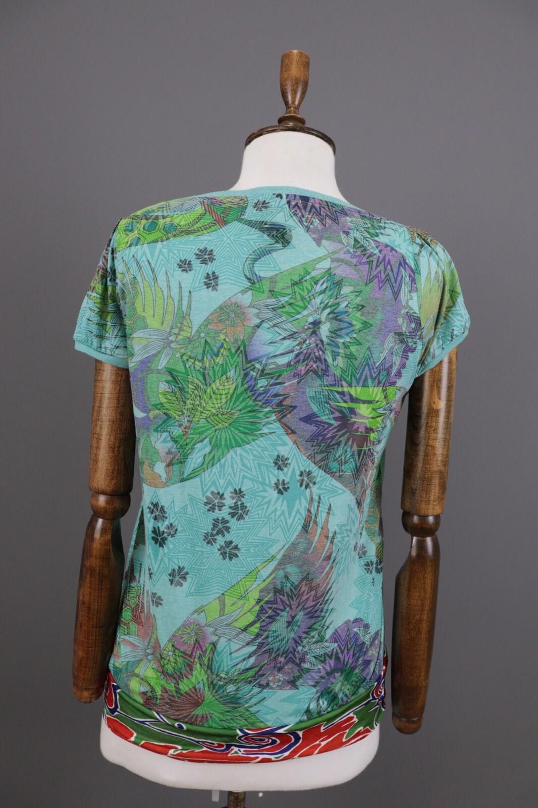 Custo Barcelona CUSTO BARCELONA Geometric Short Sleeve Top Shirt Size 1 / S Size M / US 6-8 / IT 42-44 - 9 Thumbnail