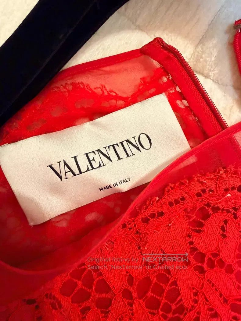 Valentino Valentino Red lace dress Size S / US 4 / IT 40 - 8 Thumbnail